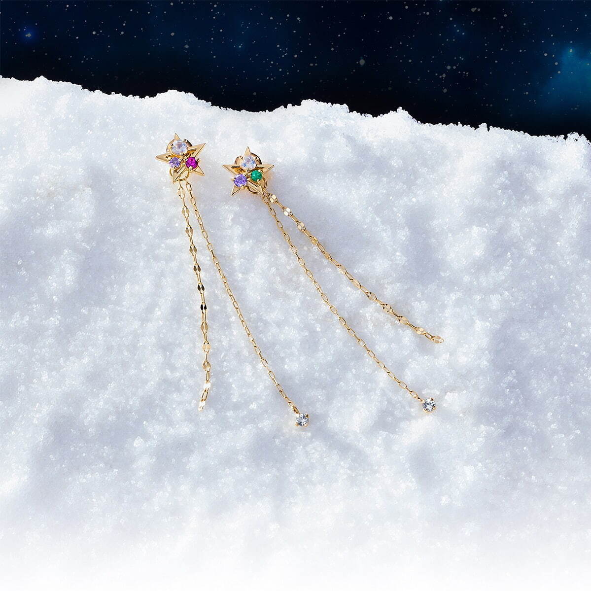 4℃の2021年クリスマスジュエリー、エメラルド＆トパーズ煌めく“星”ネックレスやリングなど｜写真19