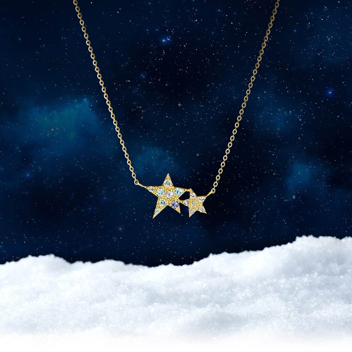4℃の2021年クリスマスジュエリー、エメラルド＆トパーズ煌めく“星”ネックレスやリングなど｜写真6