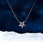 4℃の2021年クリスマスジュエリー、エメラルド＆トパーズ煌めく“星”ネックレスやリングなど｜写真5