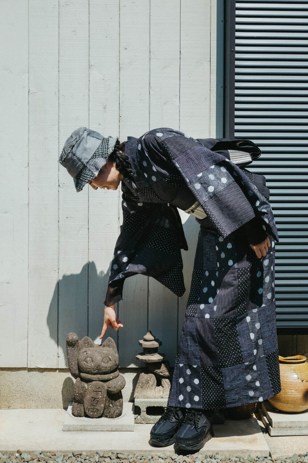 ︎◾︎受注制作︎◾︎パッチワーク︎◾︎キモノ→ロングスカート︎◾︎秋冬カラー◾︎        