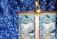 六本木ヒルズのクリスマスイルミネーション2021、スノー＆ブルーに輝くけやき坂やドライフラワーツリー｜写真11