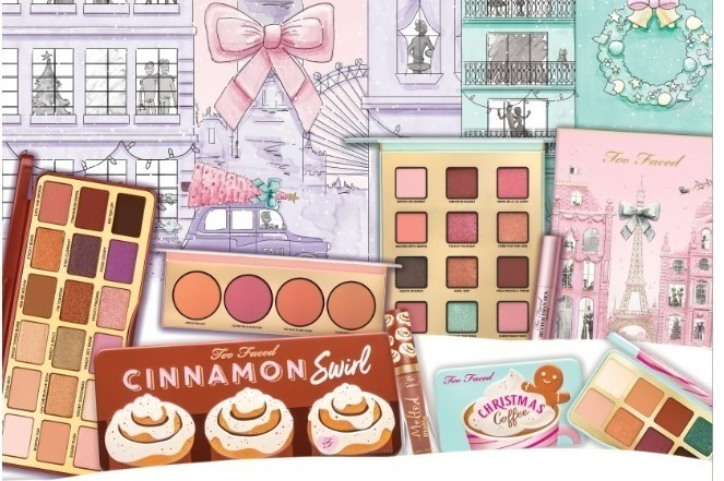 トゥー フェイスド21年クリスマスコスメ、スイーツ着想“シナモンロール香り”つき​アイシャドウ