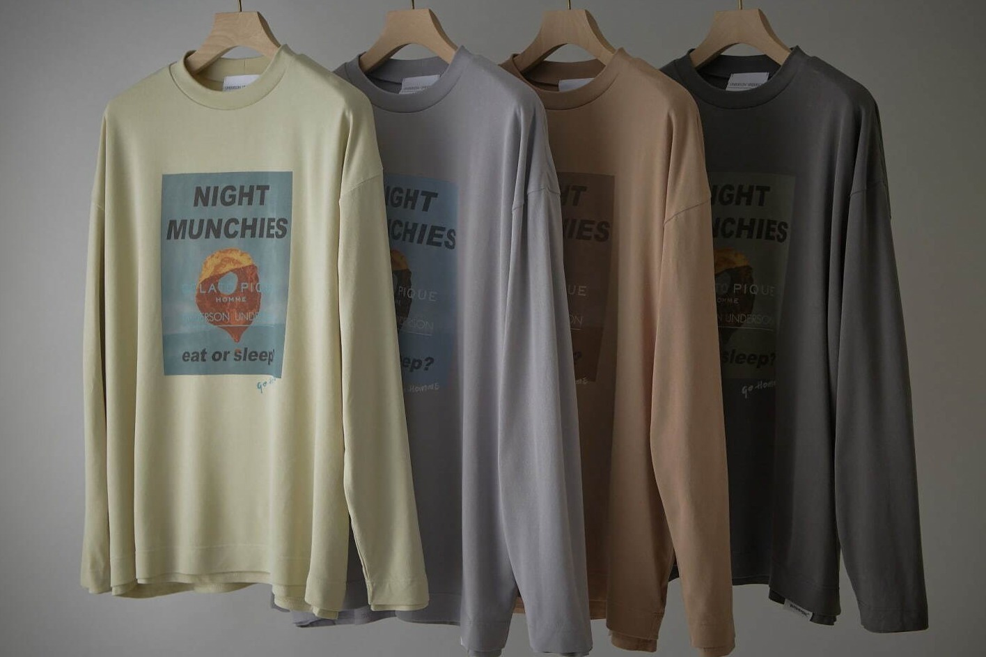 アンダーソン アンダーソン×ジェラート ピケ オムの和紙素材ロンT、ポップなプリントの第2弾コラボ