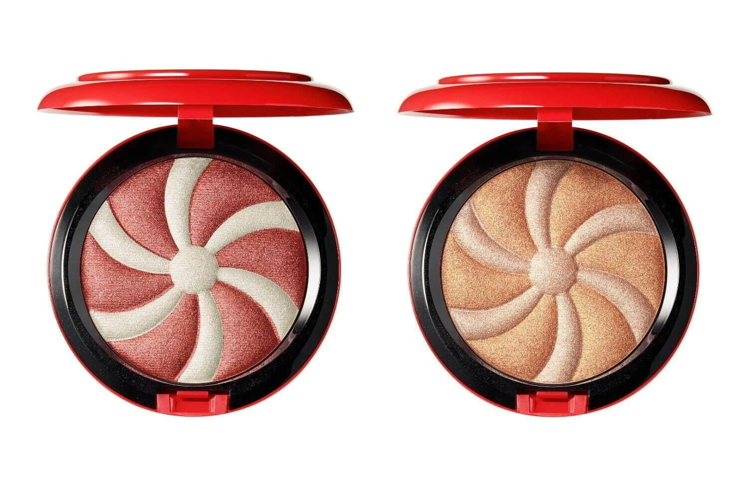 M·A·C2021年クリスマスコスメ、“渦巻き”デザインのマーブルハイライト＆キラキララメシャドウ