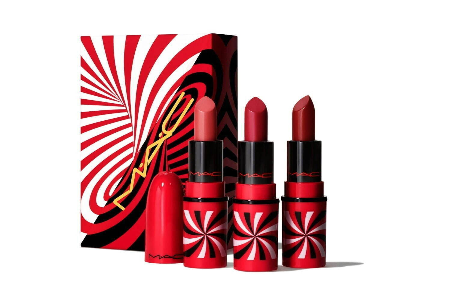 M·A·C21年クリスマスコフレ、ベストセラーリップグロス＆フィックスミストのミニコフレ