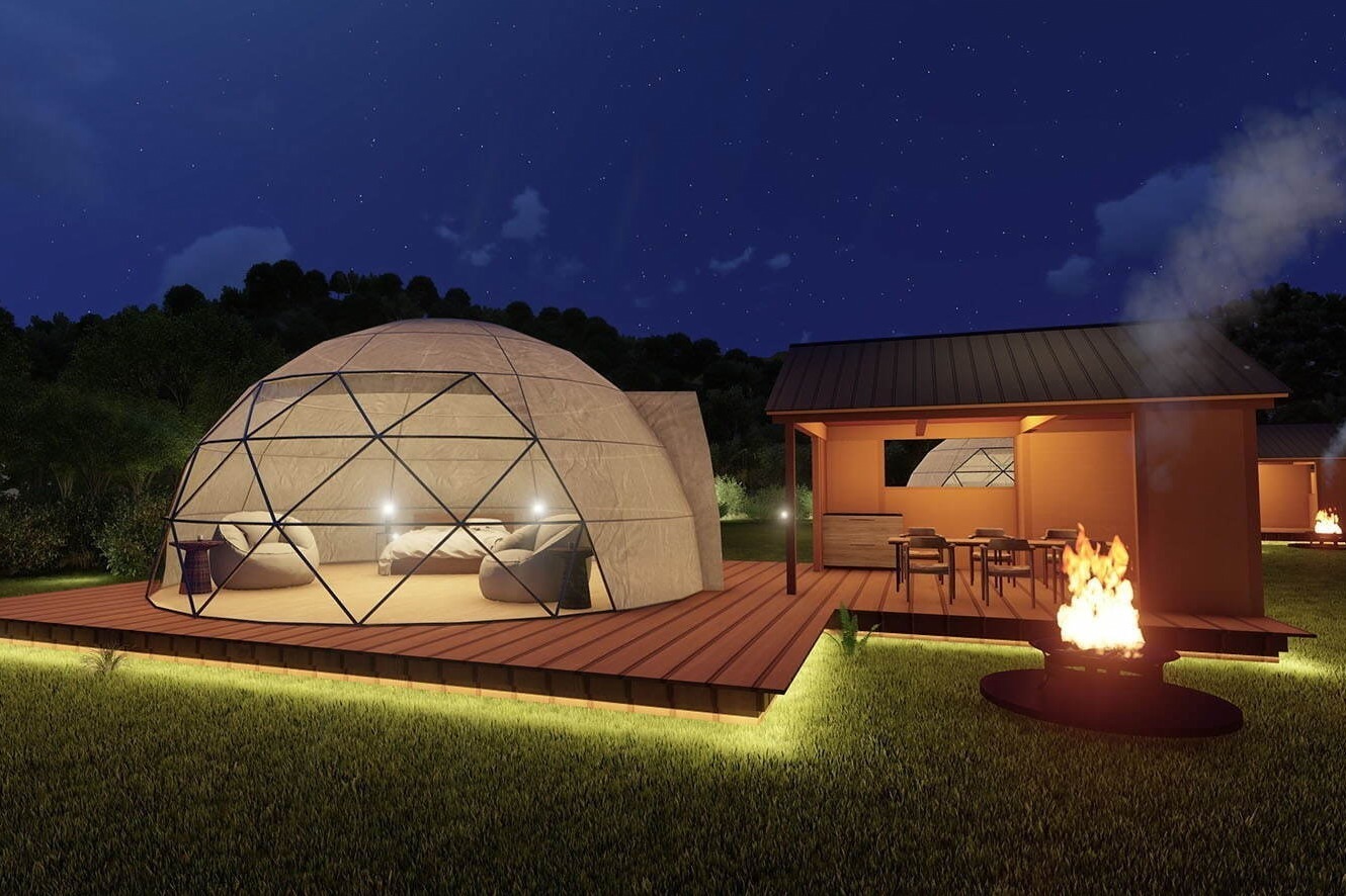 グランピング｜京都・京丹後に大型温泉グランピング施設「グランルージュ 夕日ヶ浦」海の京都を楽しむアウトドア体験