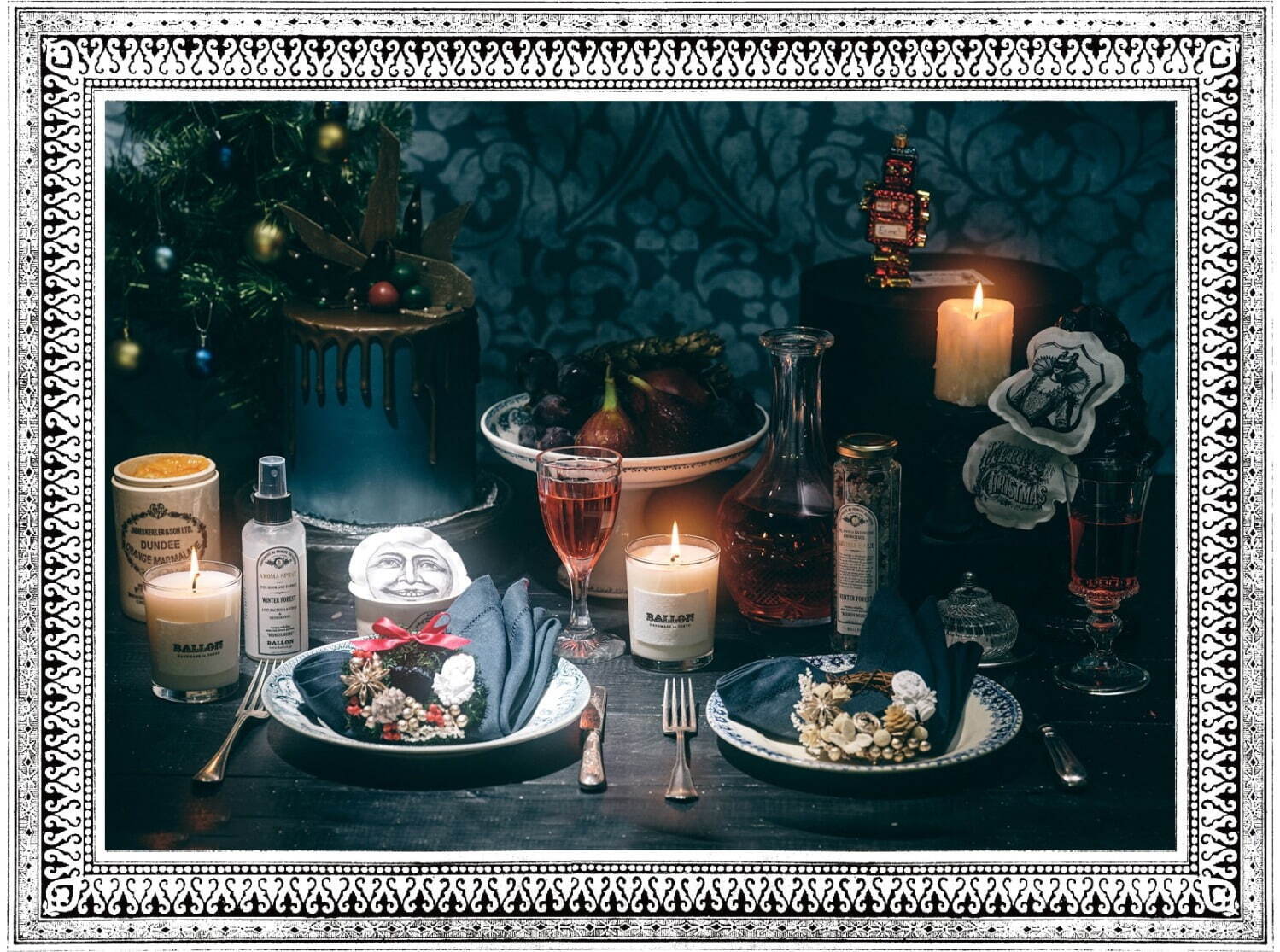 バロン2021年クリスマス限定アロマ、“森の中で飲むホットワイン”香るキャンドルなど｜写真1