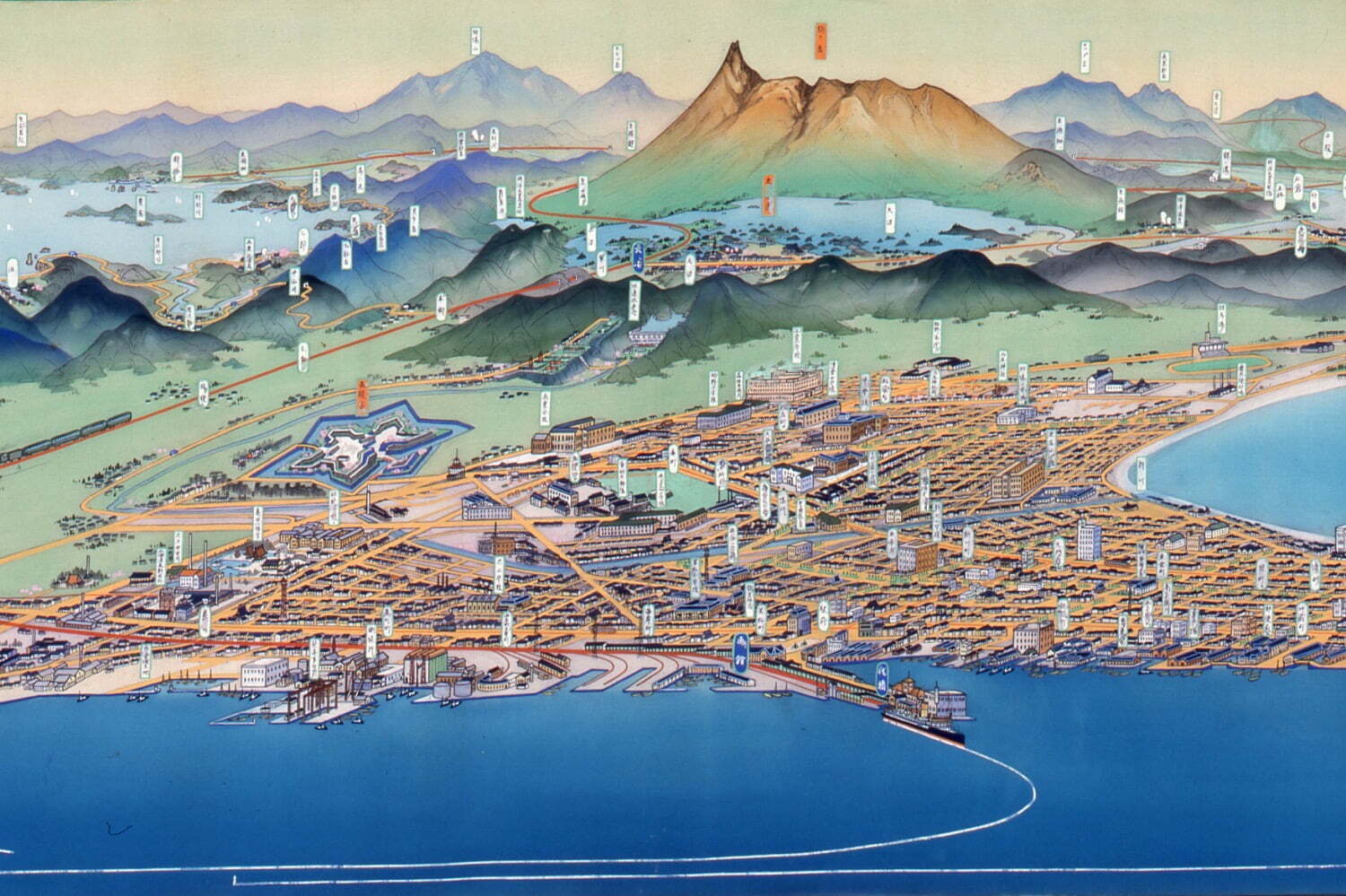 博物館｜企画展「与謝野寛・晶子夫妻の旅」さかい利晶の杜で - 吉田初三郎のパノラマ地図などでたどる観光名所