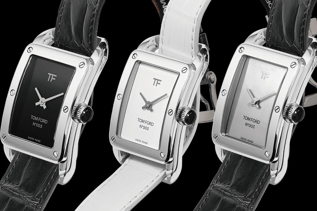 トム フォードの腕時計新作「N.003」インデックスのない文字盤×角 