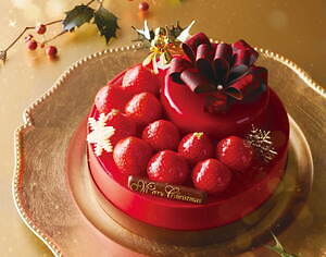 アンテノールのクリスマスケーキ2021、二段重ね贅沢ベリームース 