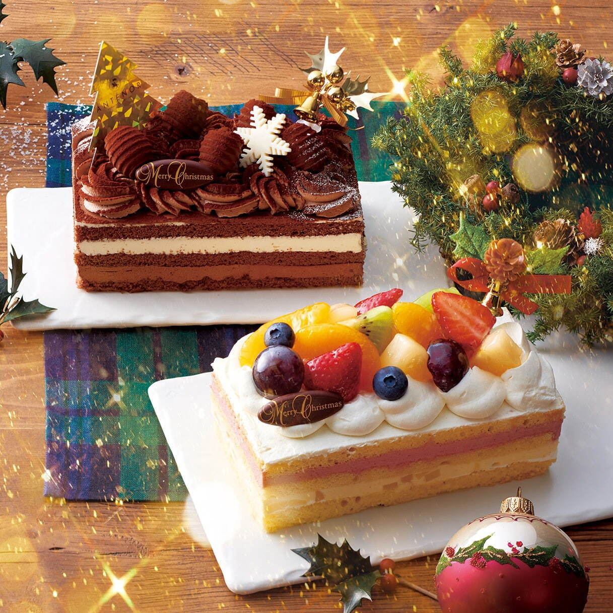 アンテノールのクリスマスケーキ2021、二段重ね贅沢ベリームース&"サンタのお菓子の家"など｜写真12