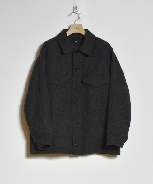 キャプテン サンシャインのシャツジャケット、シルク・ツイード素材で高級感と保温性を両立｜写真4