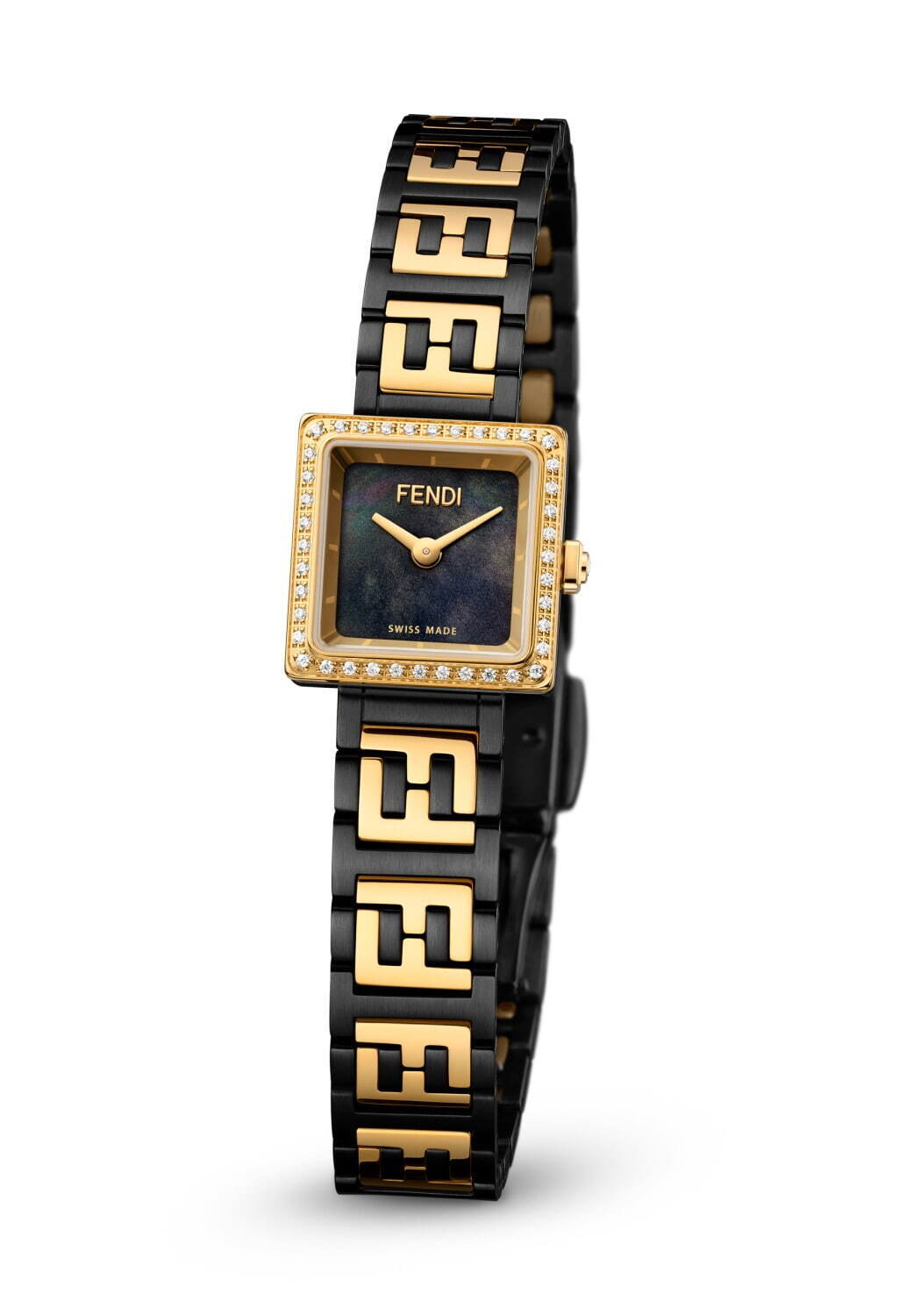 【電池交換済】FENDI フェンディ 腕時計 410L ゴールド ホワイト