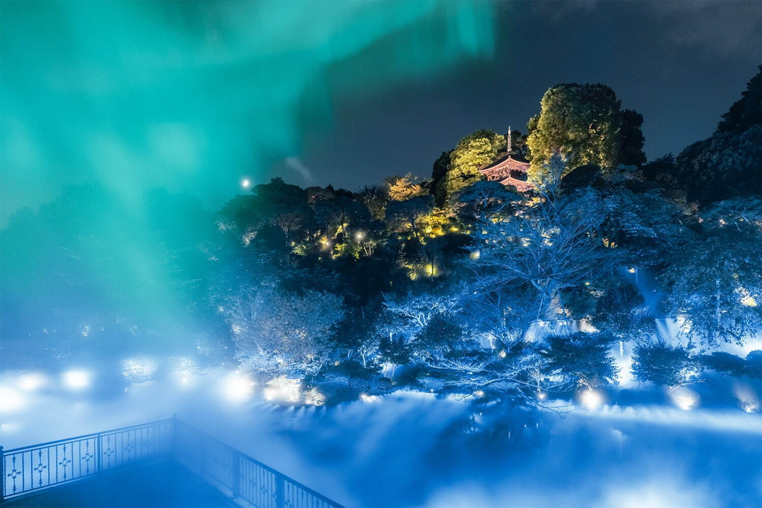 ホテル椿山荘東京「森のオーロラ」冬の“光の絶景”を庭園で、オーロラ独り占めプランやハイティーも｜写真5