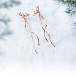 カナル 4℃のクリスマスジュエリー、“シャンパンの泡”着想ネックレスや煌めく2wayピアス｜写真3