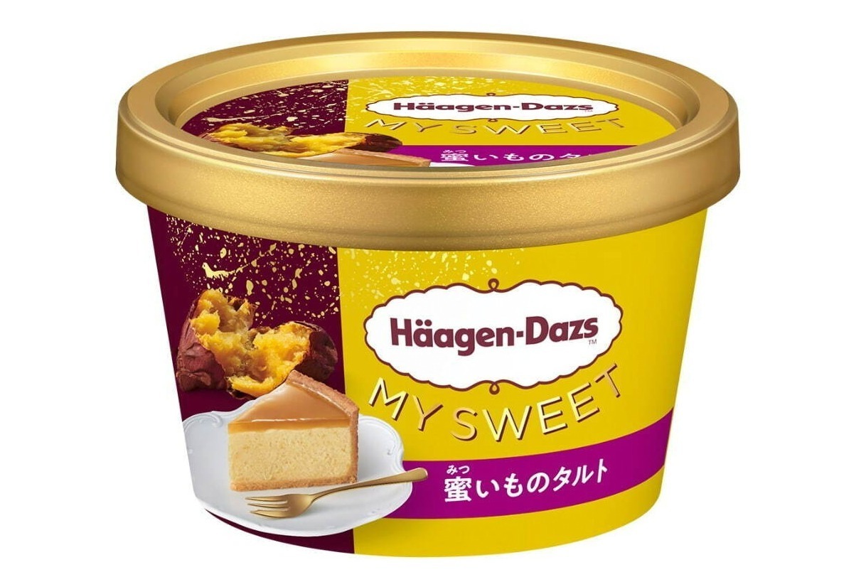 ハーゲンダッツ マイスイート「蜜いものタルト」濃厚な甘さの“蜜芋”アイス、ローソン限定で