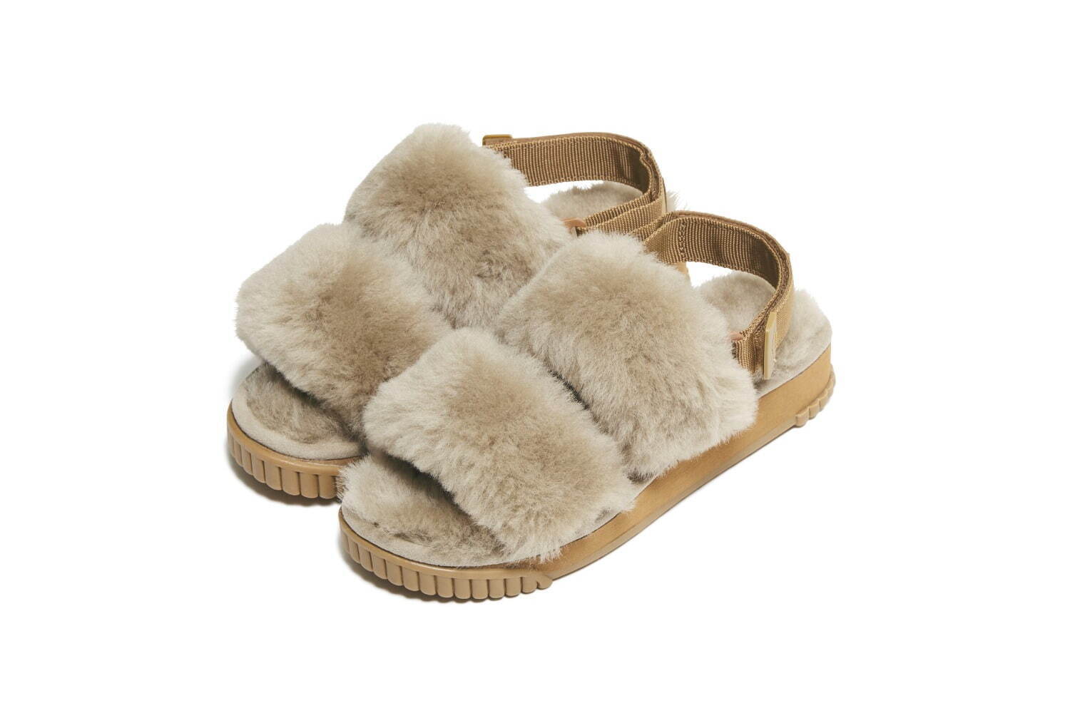 BALENCIAGA*もこもこロゴフェイクムートン厚底ミュール サンダル BALENCIAGA*もこもこロゴフェイクムートン厚底ミュール サンダル