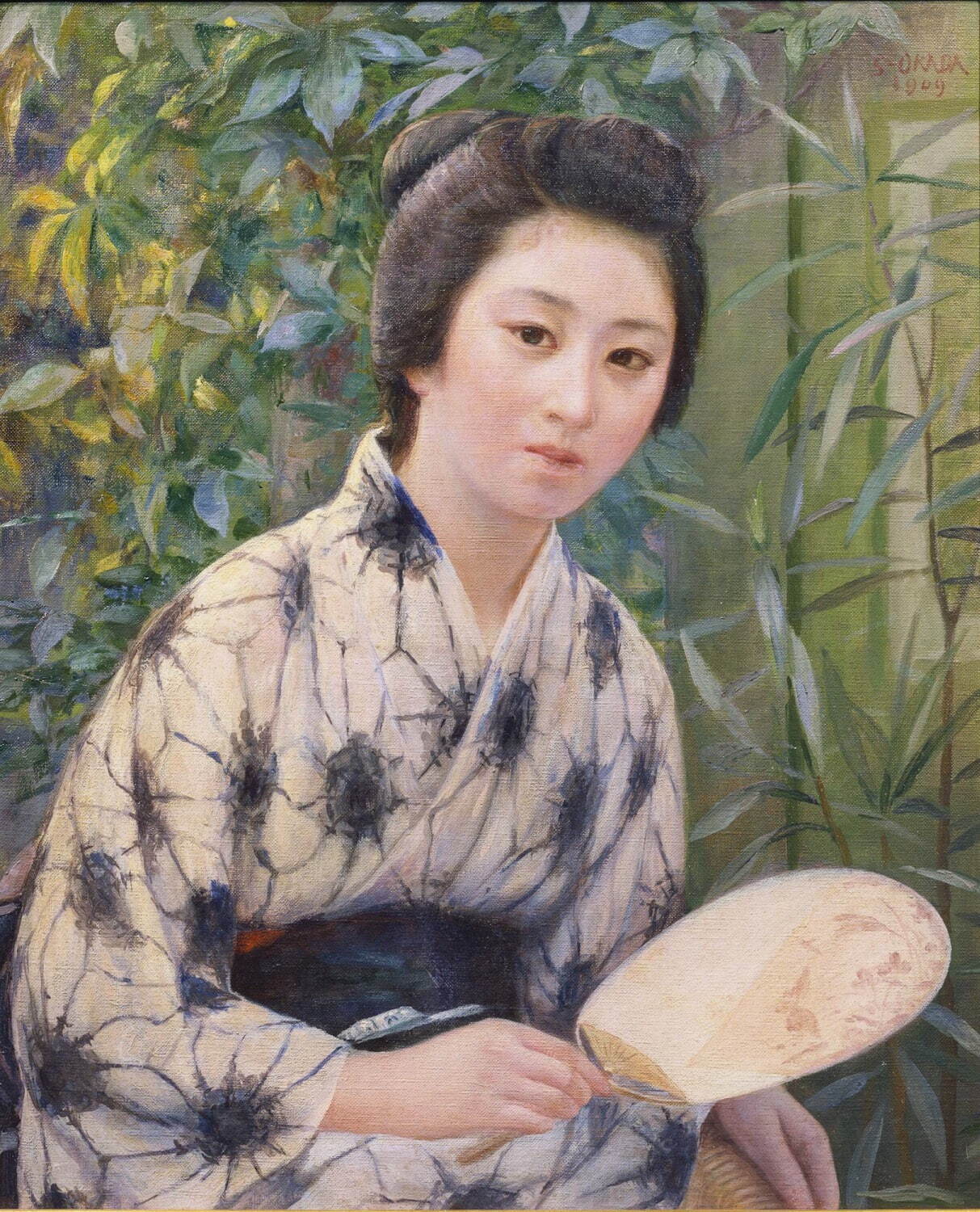 岡田三郎助《五葉蔦》1909年 泉屋博古館東京