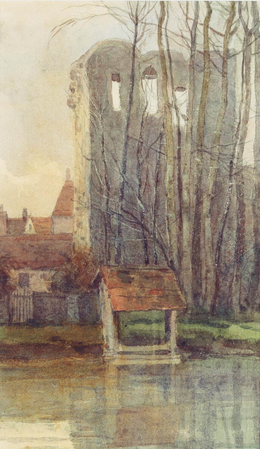 浅井忠《河畔洋館》1902年 泉屋博古館東京