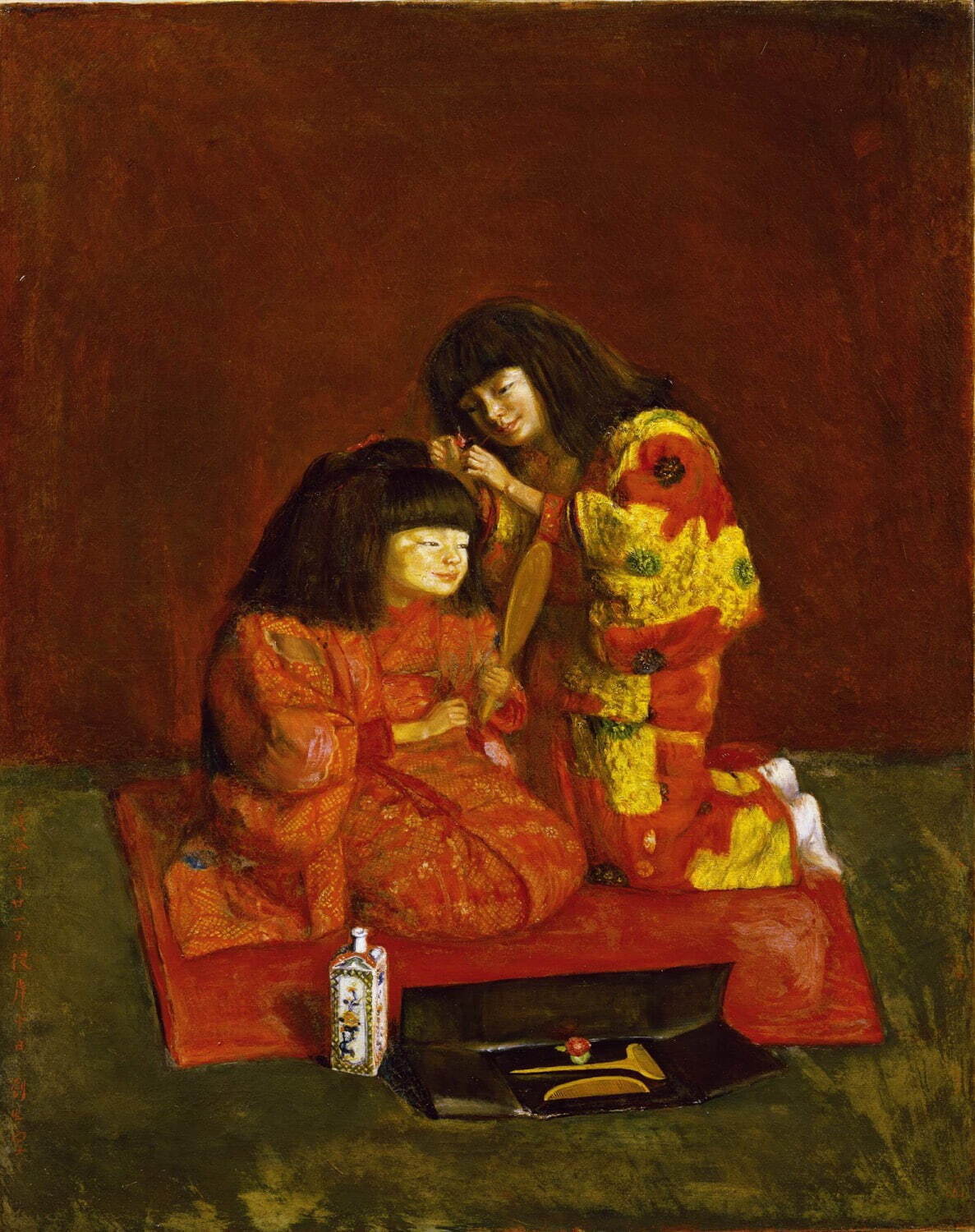 岸田劉生《二人麗子図(童女飾髪図)》1922年 泉屋博古館東京