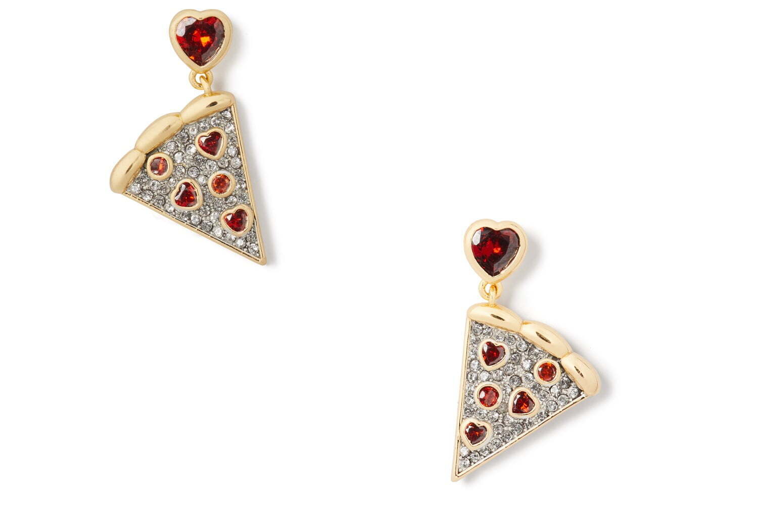 ケイト・スペード2021年クリスマスジュエリー、“青い瞳”のバニーリング＆ピザ型ピアスなど