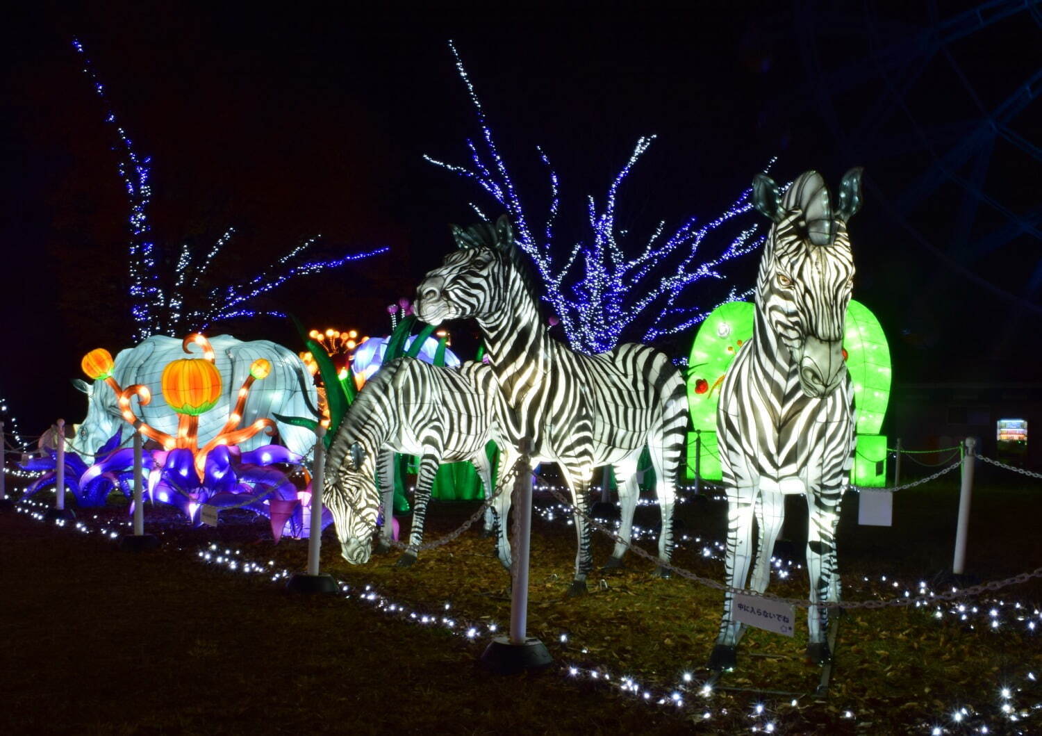 埼玉・東武動物公園 - 約300万球の光で埋める広大な敷地＆光と音の共演ショー
