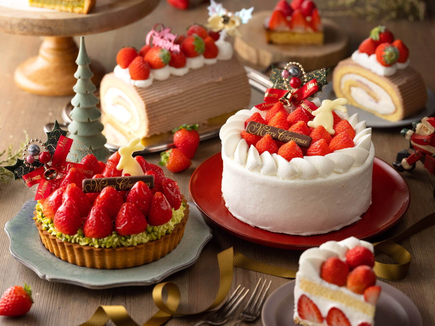 いちごスイーツ専門店 いちびこ のクリスマスケーキ 王道ショートやピスタチオ 苺のタルトなど全7種 ファッションプレス