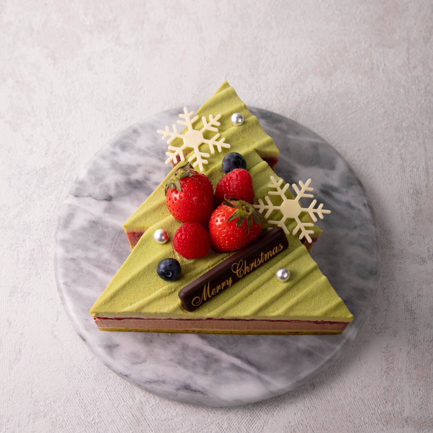 ル ショコラ ドゥ アッシュの2021年クリスマスケーキ、ピスタチオクリームの“ツリー”型ケーキなど｜写真6