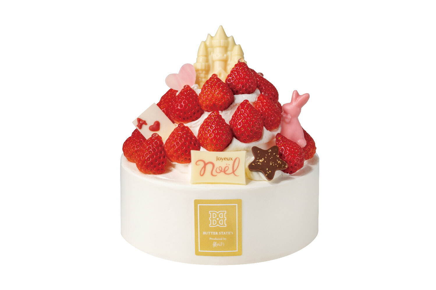 ＜バターステイツ＞「苺の国のアリス」5,724円※事前予約限定商品
サイズ：直径15cm
引渡期間：12月18日(土)～25日(土)各日10:00～
