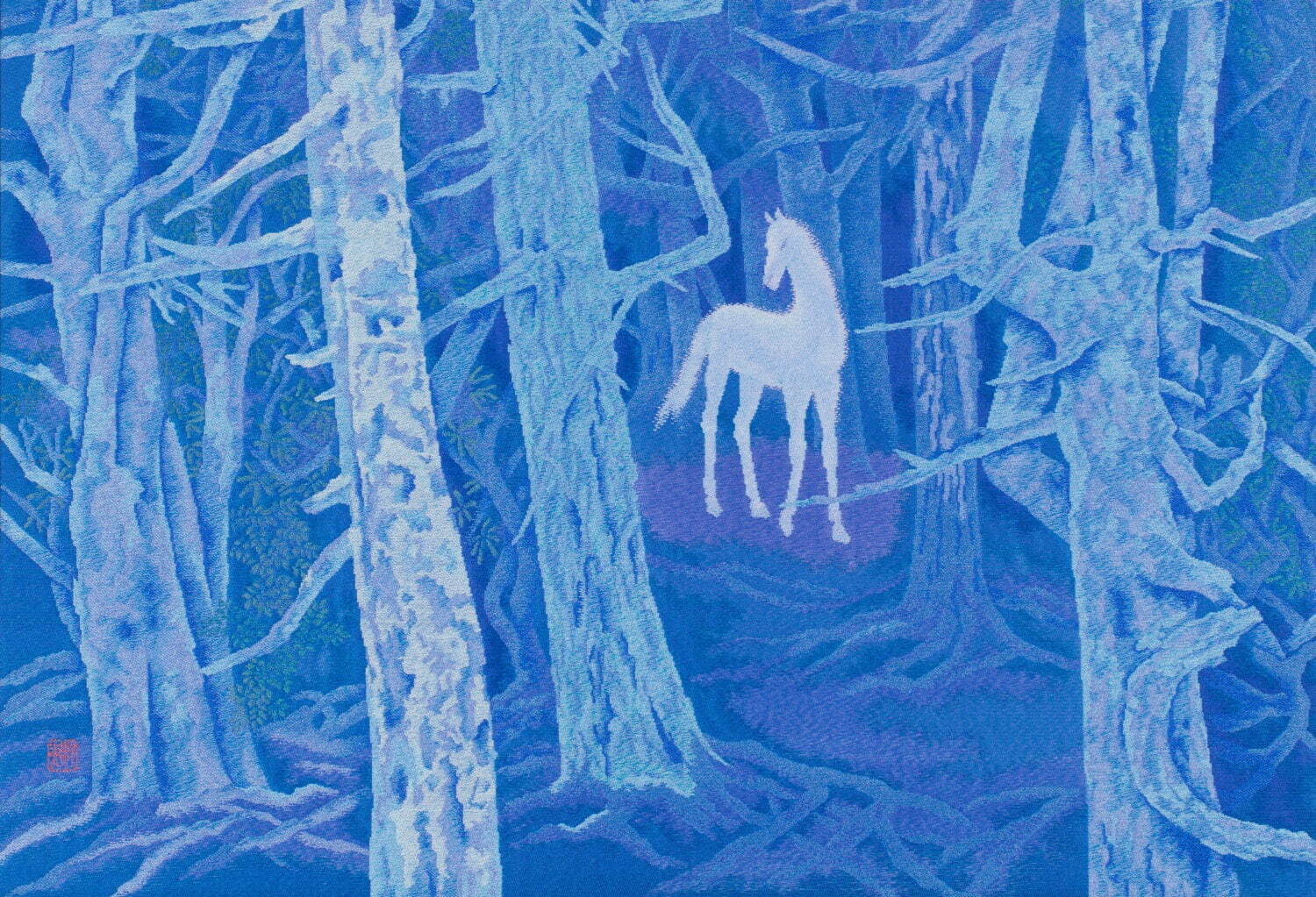 老蘇 絵画＜14＞ 東山魁夷 「 朝雲 」： 岩絵具方式・複製画