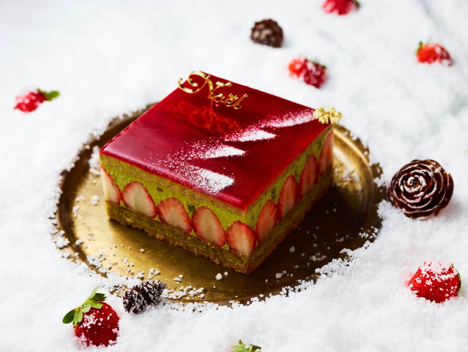 ポアール21年クリスマスケーキ、サンタ＆トナカイチョコで“デコレーション”体験できる限定ケーキ｜写真4