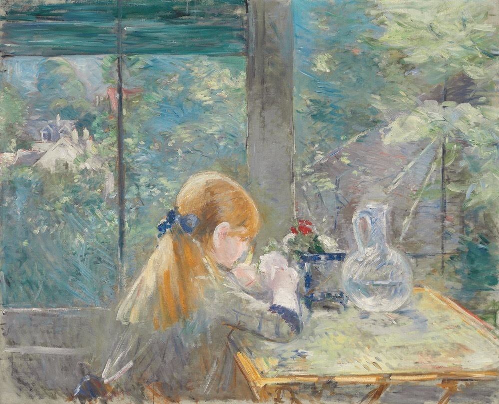 ベルト・モリゾ《ベランダにて》1884年 油彩／カンヴァス 81.2×100.2cm