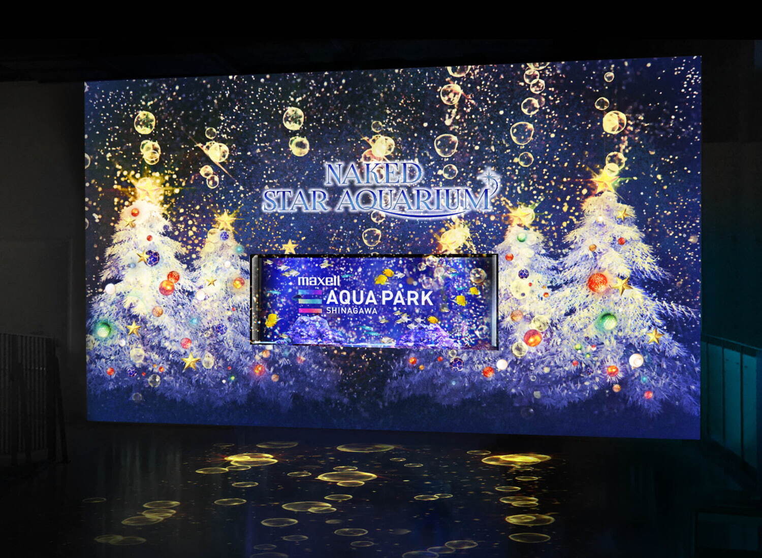 マクセル アクアパーク品川のクリスマス、“星＆オーナメント”を映し出すイルカショーなど｜写真3