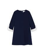 マメ クロゴウチ“金木犀”の小花柄を散りばめたコートやセーター、レースのカフを配したキッズドレスも｜写真29