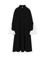 マメ クロゴウチ“金木犀”の小花柄を散りばめたコートやセーター、レースのカフを配したキッズドレスも｜写真35