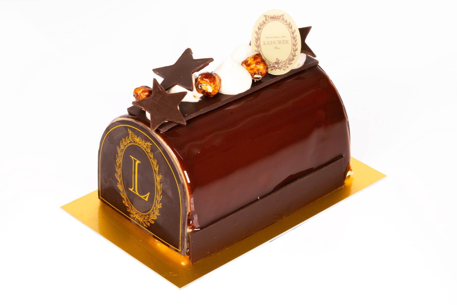 ラデュレ21年クリスマスケーキ、“ローズ×フランボワーズ”の華やかビュッシュ・ド・ノエル｜写真4