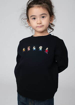 グラニフ×『クレヨンしんちゃん』かすかべ防衛隊の刺繍スウェット 