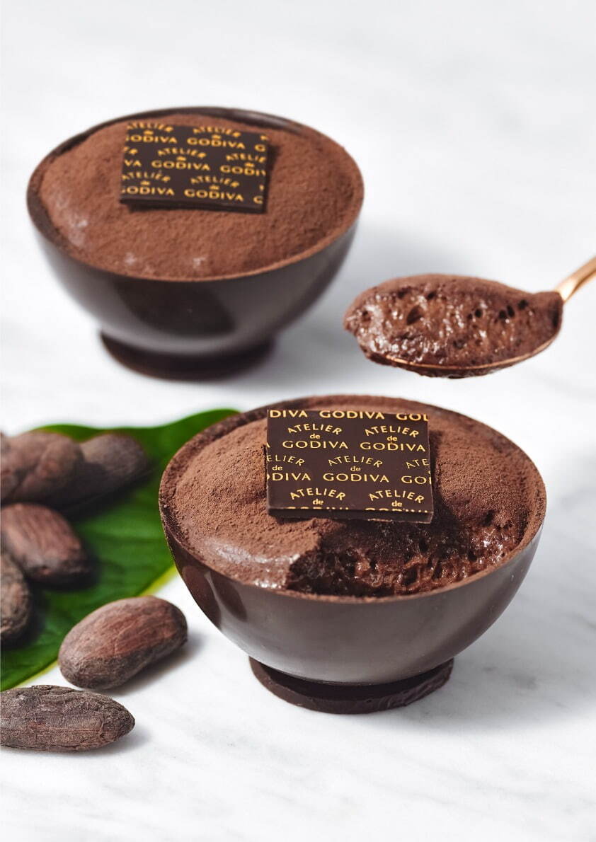 アトリエ ドゥ ゴディバから原材料100%カカオフルーツの限定チョコレート、ムースやショコラ ショー｜写真1