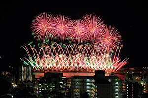 「富士山花火2021」“日本一高い所”の花火大会、富士山の麓で - 冬空を彩る花火約5,000発｜写真2