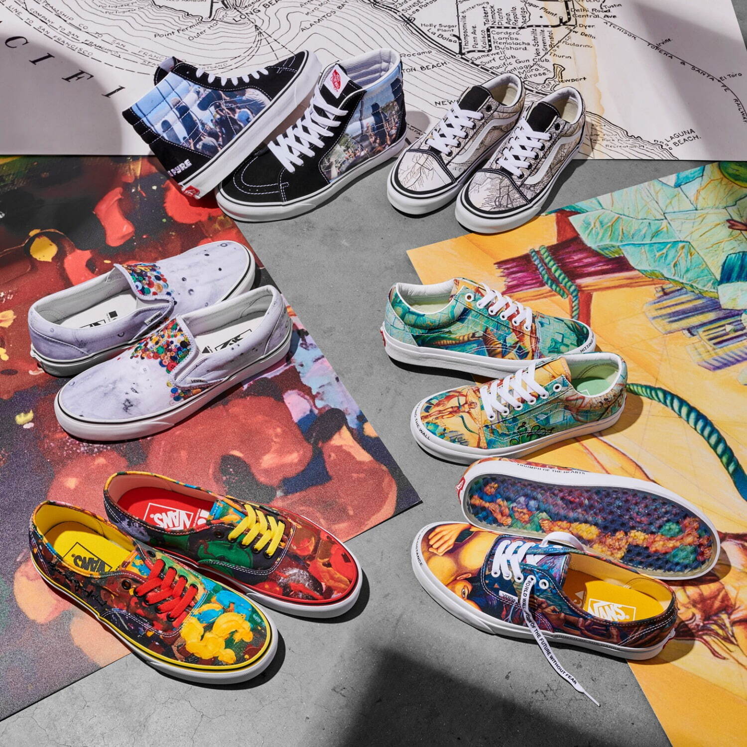 VANS“アート感覚”で楽しめるカラフルスニーカー、ロサンゼルス現代