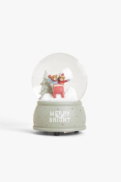 ZARA HOMEのクリスマス雑貨＆インテリア、ソリで遊ぶベアのスノードーム＆オーナメント型ライト｜写真9