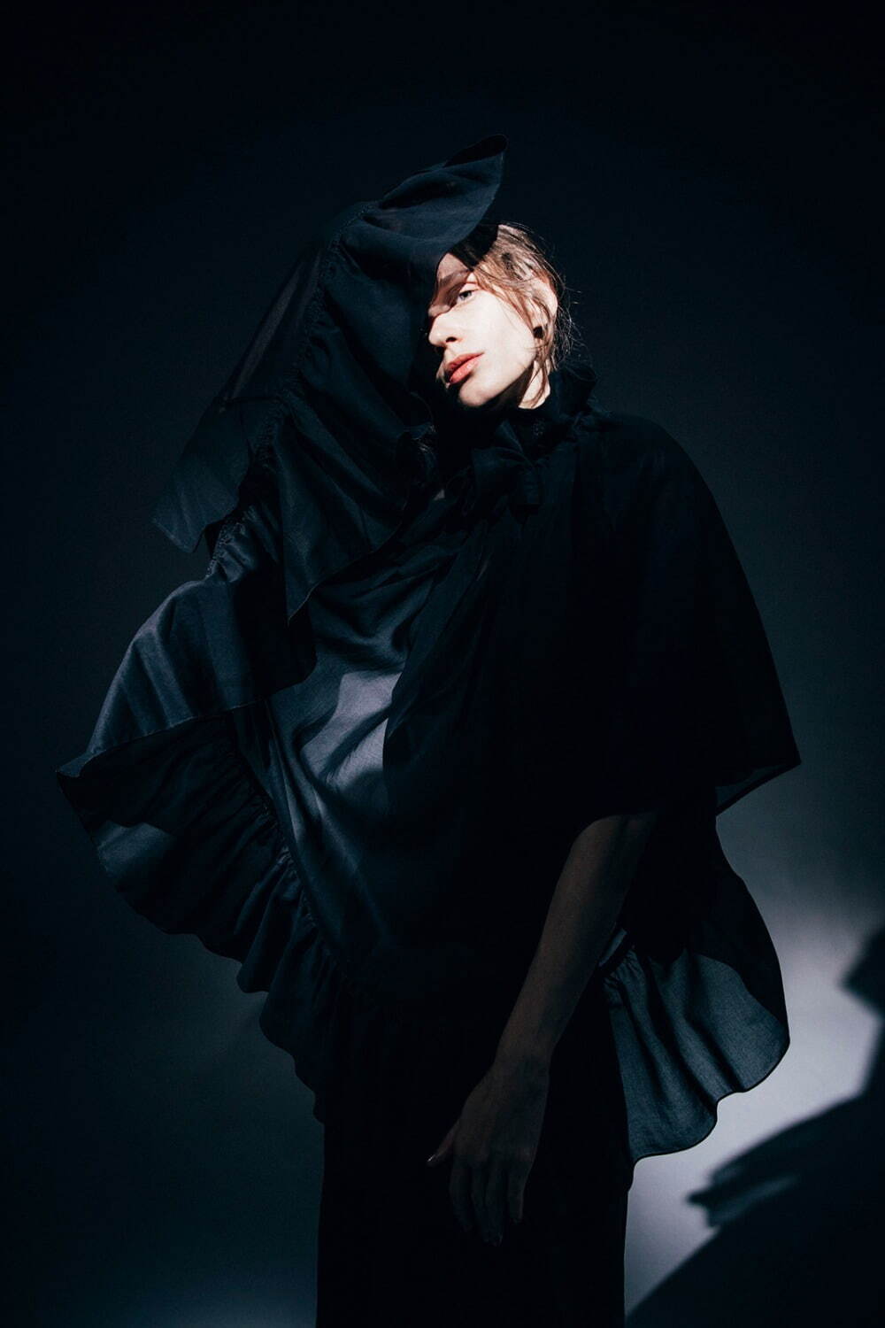 美品ManneQuins JAPON (マヌカンズジャポン)ブラックパンツ38 マヌカンズジャポン(Mannequins JAPON) 2022年春夏ウィメンズ