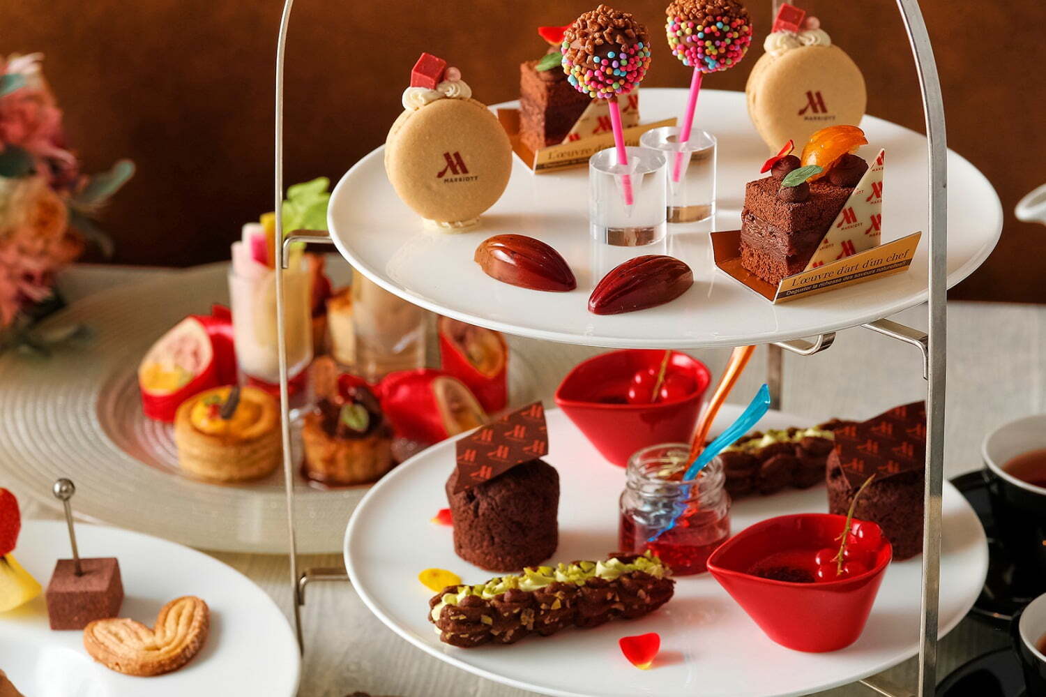 東京マリオットホテルの"チョコレートづくし"アフタヌーンティー、濃厚ボンボンショコラなど