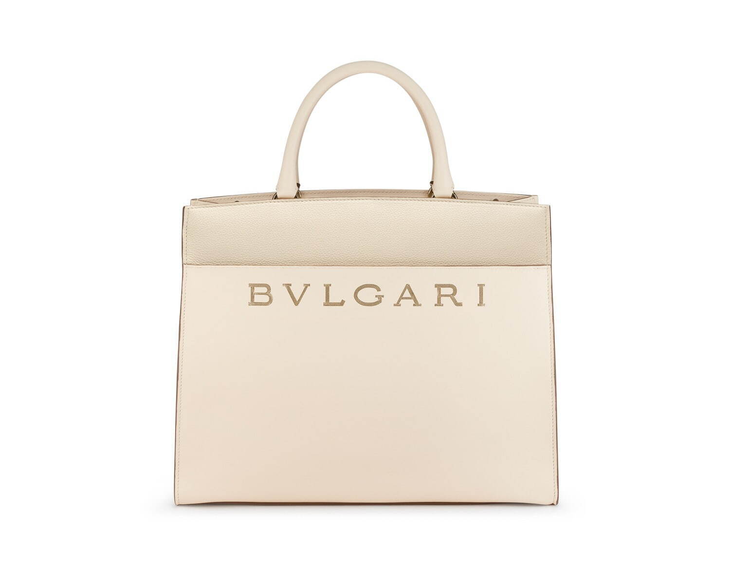 新品 ブルガリ BVLGARI トートバッグ ロゴ ブラック/ライトゴールド