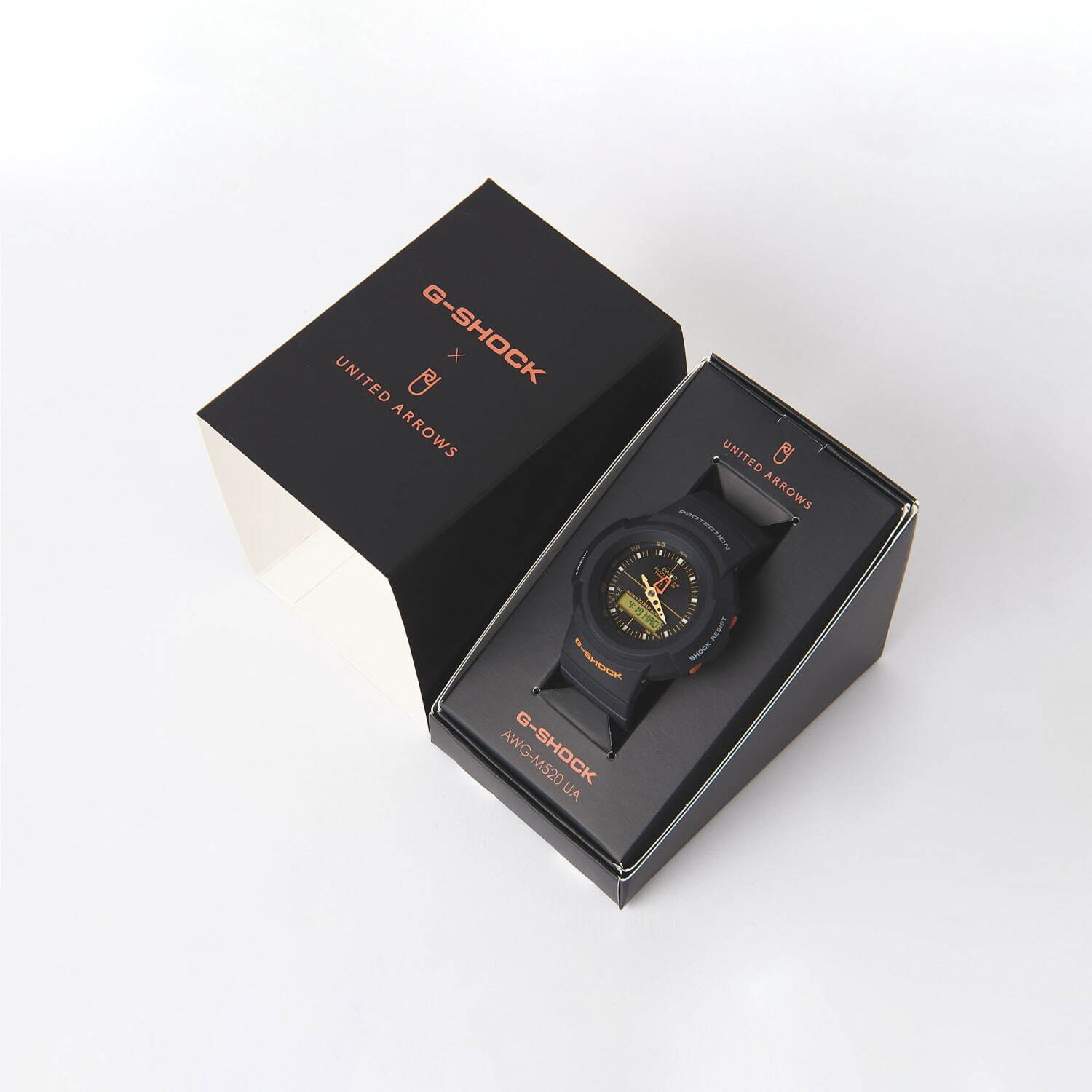 ユナイテッドアローズ×G-SHOCKの腕時計、90年代モデルをベースにオレンジカラーでアレンジ｜写真1