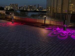 お台場「光の花道イルミネーション」海側デッキ約1kmを“花やハート”の光で彩る冬イベント｜写真4
