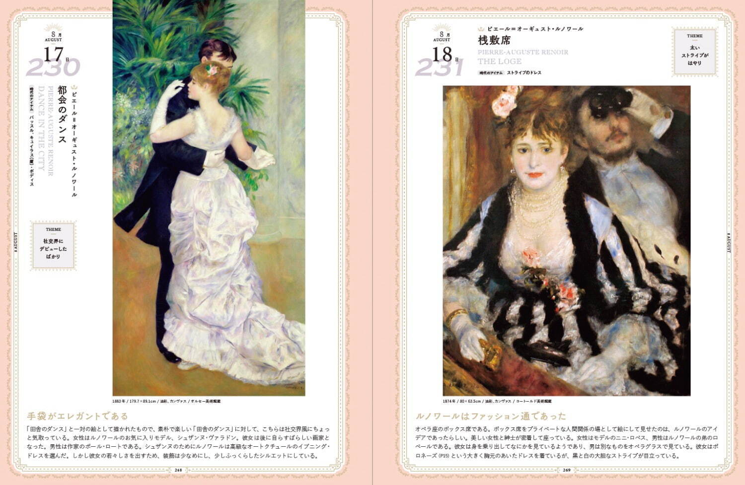 書籍『366日 絵画でめぐるファッション史』ルノワールなど絵画366点、宮廷ドレスから民族衣裳まで｜写真10