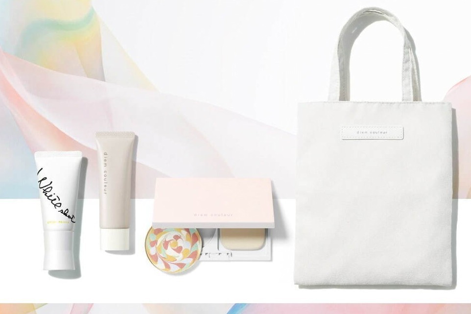 パウダーファンデーション｜ポーラ・ディエム クルール“虹色ファンデ”のベースメイクコフレ、ホワイトショットUVクリーム付き