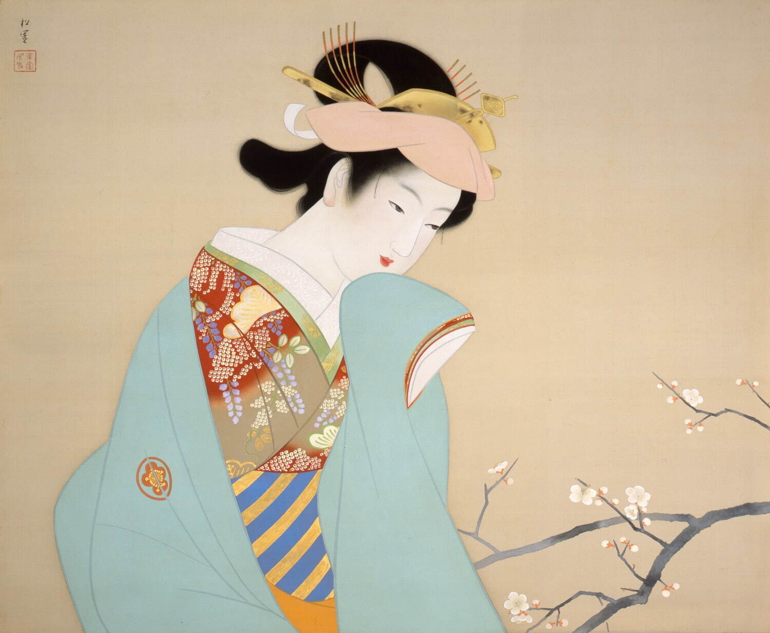上村松園《春芳》1940年(昭和15) 絹本・彩色 山種美術館
