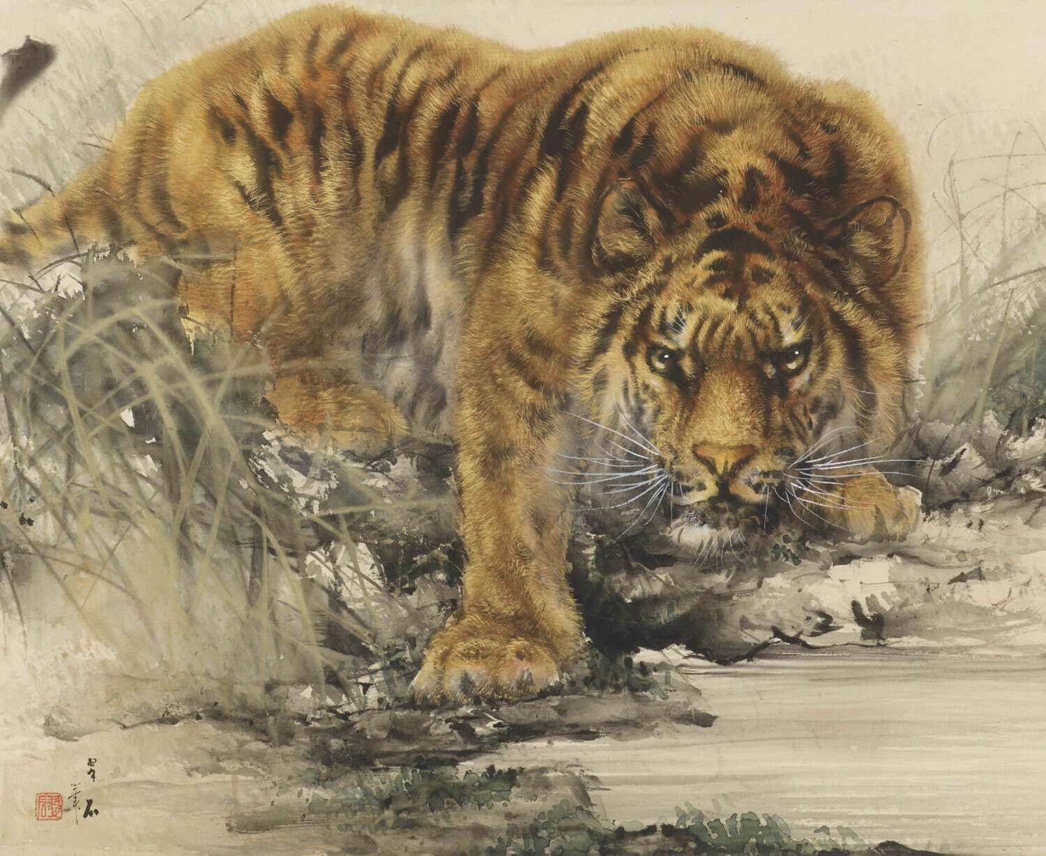 企画展「トラ時々ネコ 干支セトラ」福田美術館で、“虎や猫”を描いた